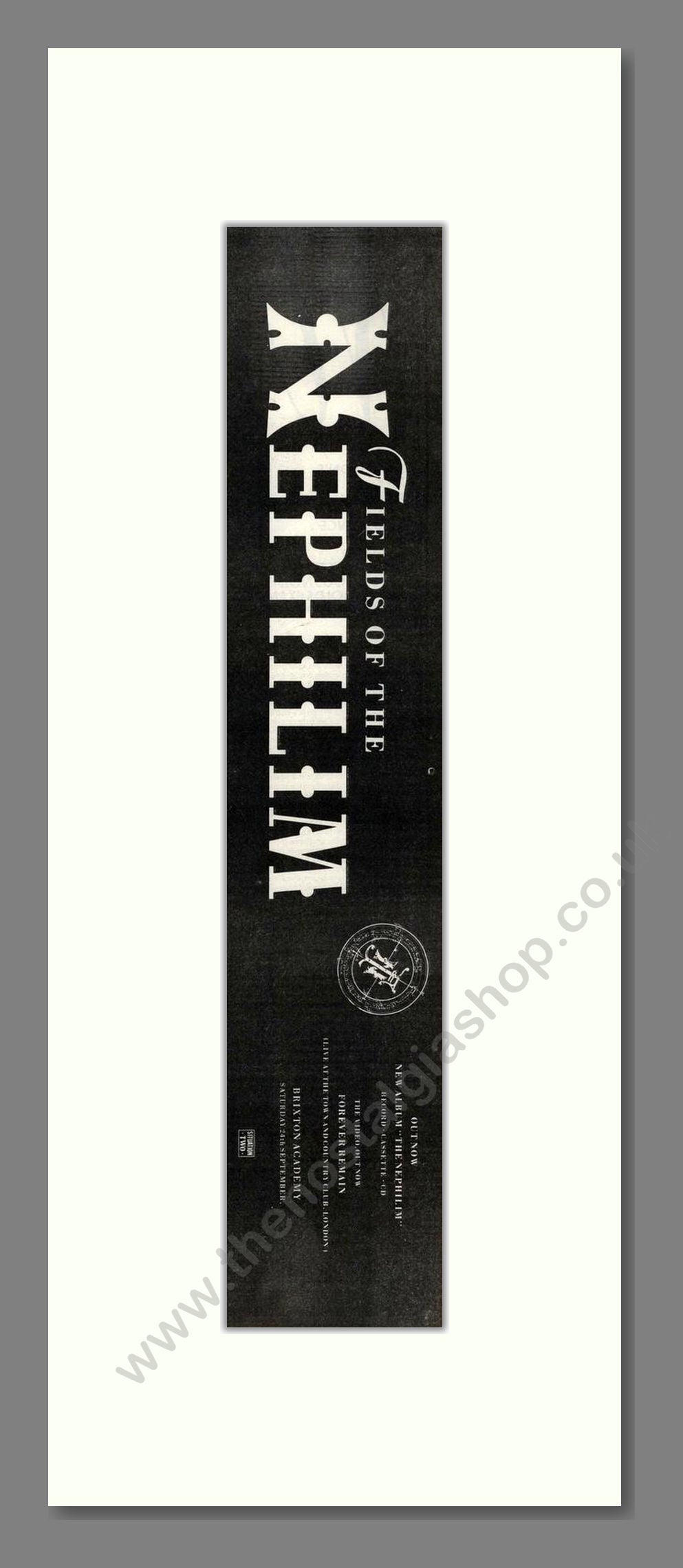 Fields Of The Nephilim - The Nephilim. Vintage Advert 1988 (ref AD201715)