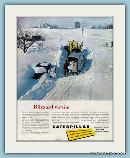 Caterpillar Diesel Motor Graders Original Advert 1953 (ref AD8217)