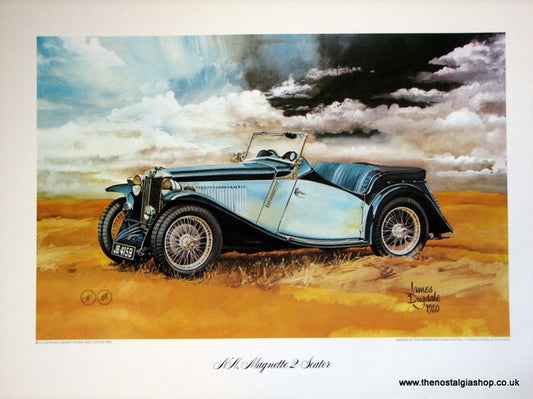 MG NA, Magnette 2-Seater. Classic Car Print.