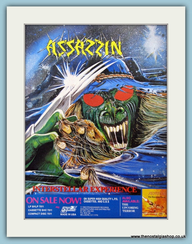 Assazzin Interstellar Experience 1988 Original Advert (ref AD3163)