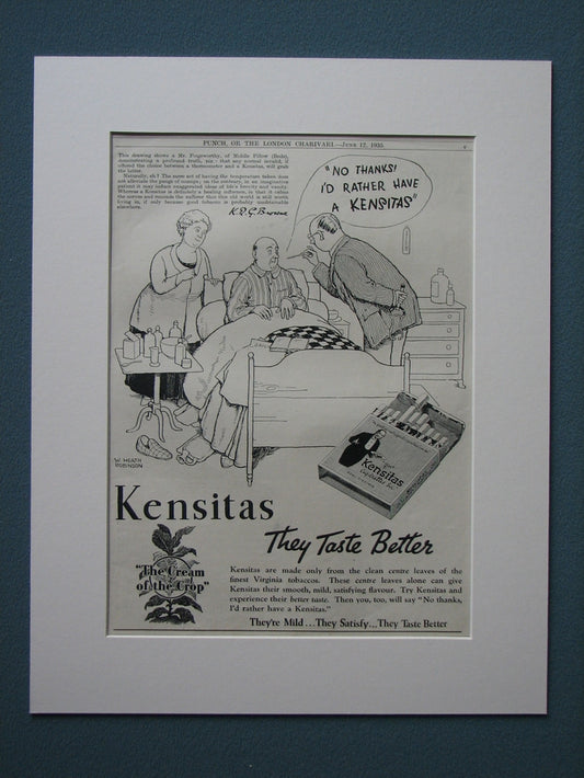 Kensitas Cigarettes 1935 Original advert (ref AD844)