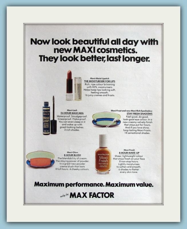 Max Factor Make Up Double Original Advert 1975 (ref AD3737)