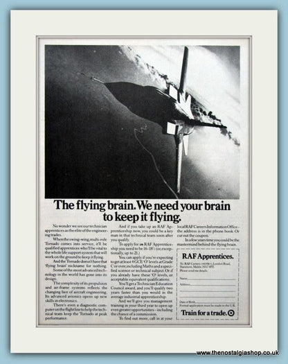R.A.F Training Set Of 3 Original Adverts 1978 & 1980 (ref AD6285)