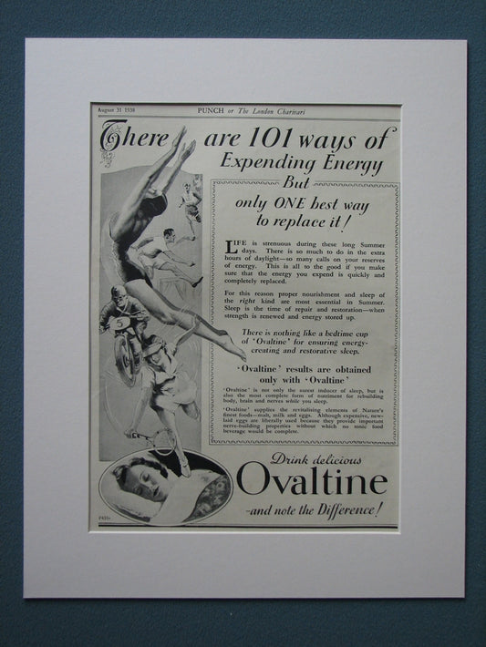 Ovaltine 1938 Original advert (ref AD856)