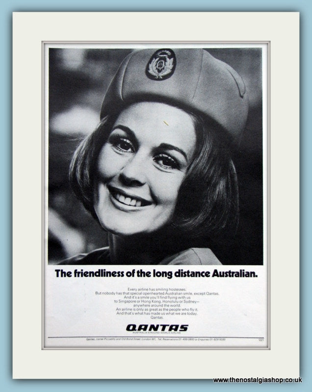 Quantas Airline Original Advert 1971 (ref AD2143)