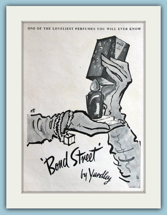 Yardley Bond Street Original Advert 1959 (ref AD3726)