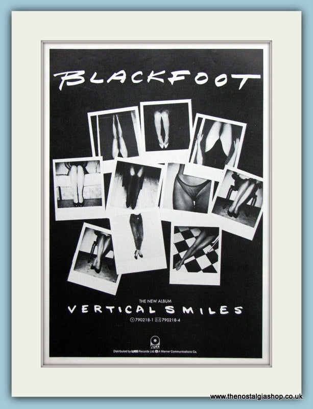 Blackfoot Vertical Smiles Original Music Advert 1984 (ref AD3413)