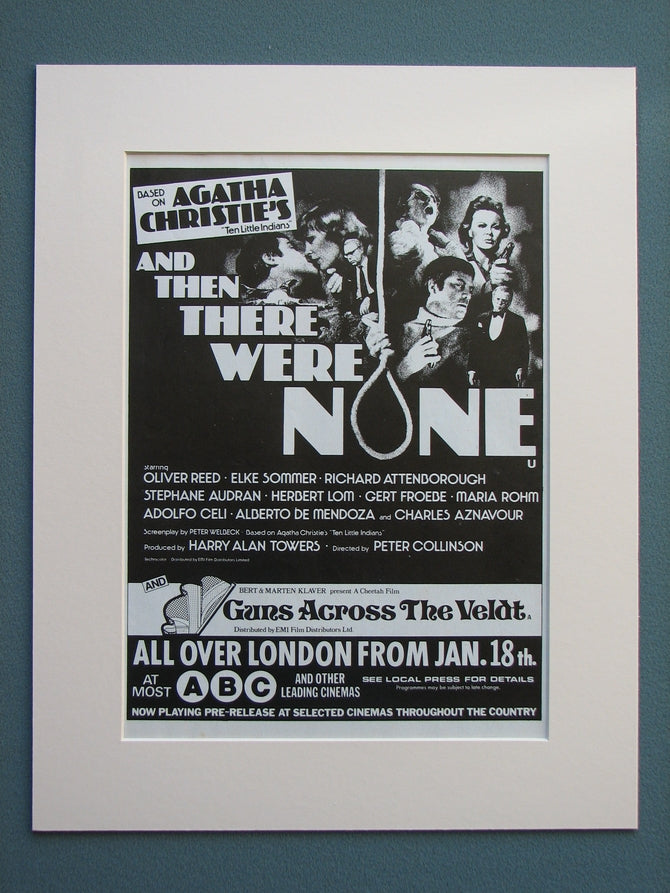 And Then There Were None 1976 Original advert (ref AD647)