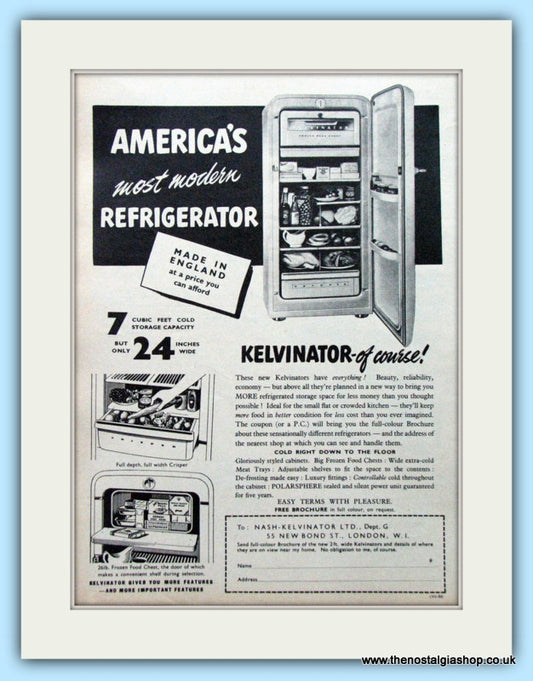 Kelvinator. Original Advert 1953 (ref AD4734)