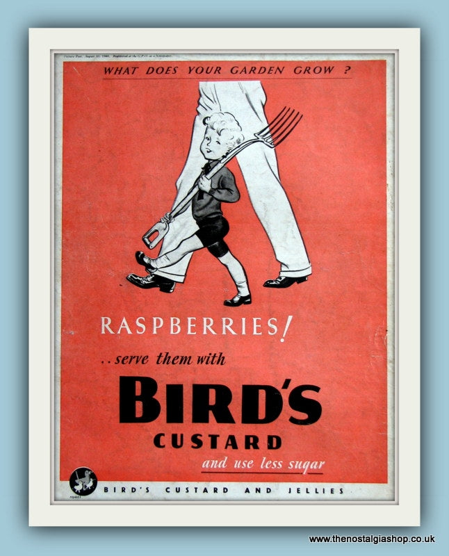 Birds Custard. Original Advert 1940 (ref AD8028)