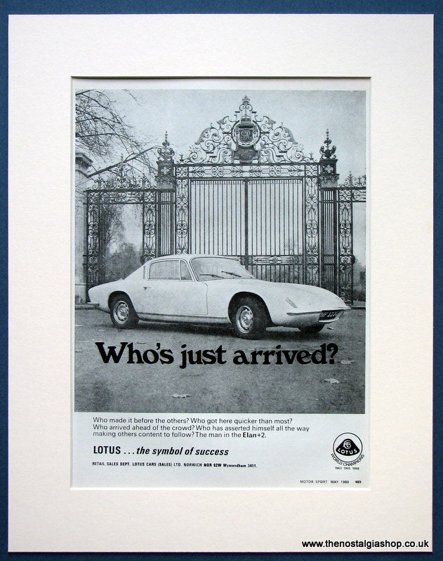 Lotus Elan + 2 1969 Original Advert (ref AD 1658)