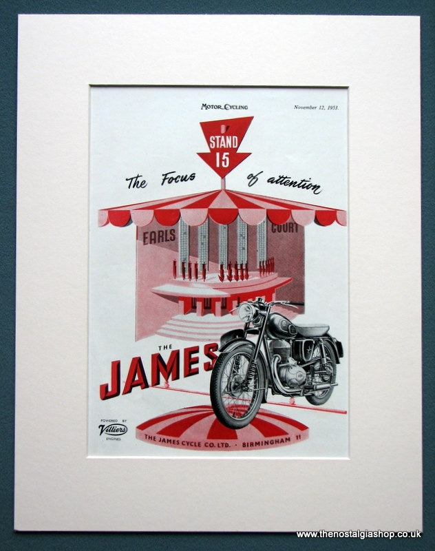 James Motorcycles. Original advert 1953 (ref AD1254)