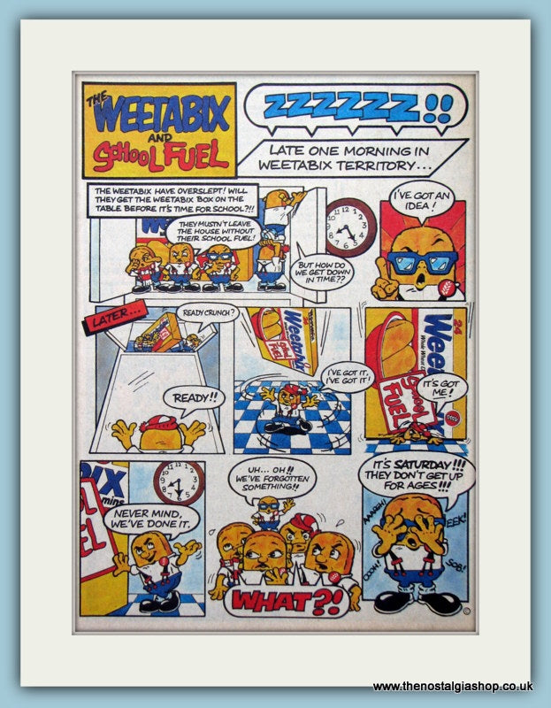 Weetabix Set Of 2 Original Adverts 1983 & 1984 (ref AD6445)