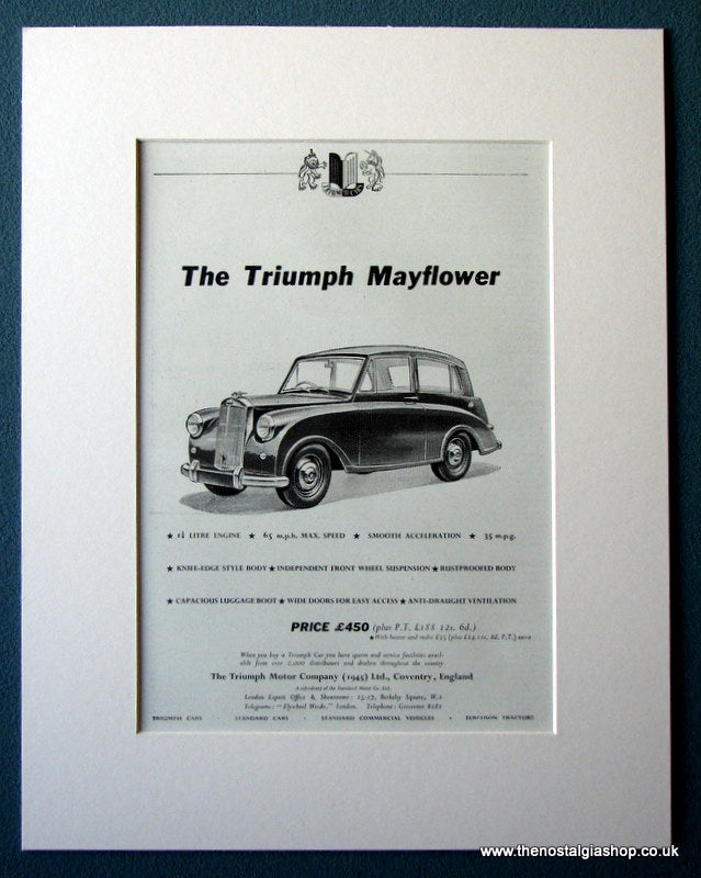 The Triumph Mayflower 1953 Original Advert (ref AD1242)