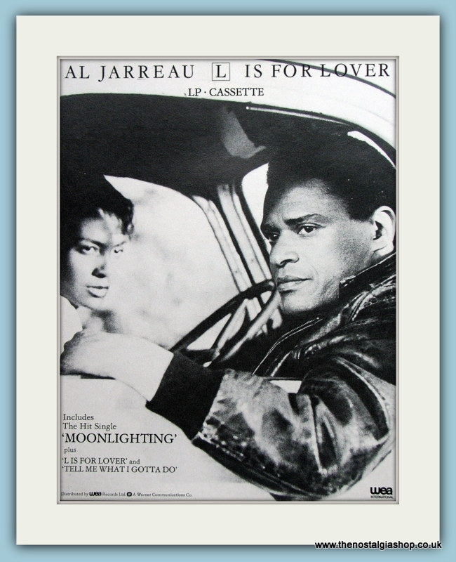 Al Jarreau L Is For Lover 1987 Original Advert (ref AD3078)