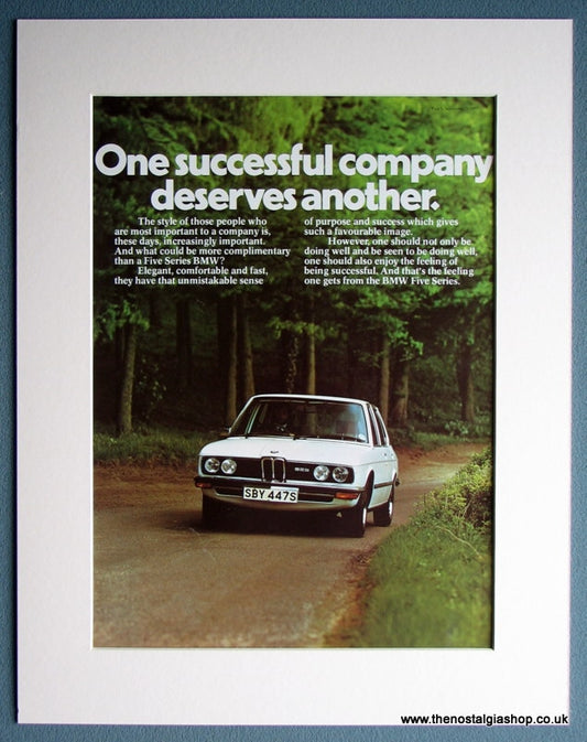 BMW 5 Series 1977 Original Advert (ref AD 1646)