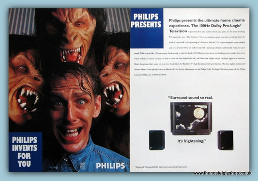Philips Dolby Pro-Logic Werewolves TV Original Advert 1996 (ref AD3037)