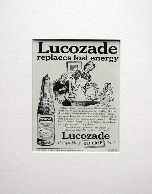 Lucozade 1953 Original Advert (ref AD1544)