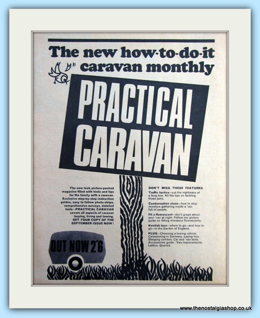 Practical Caravan Monthly Magazine 1967 Original Advert (ref AD6357)