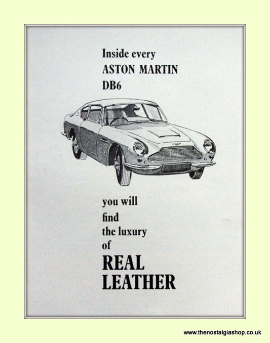 Aston Martin DB6 Original Advert 1967 (ref AD6736)