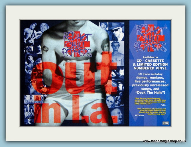 Red Hot Chili Peppers. Out In L.A. Original Advert 1994 (ref AD1968)