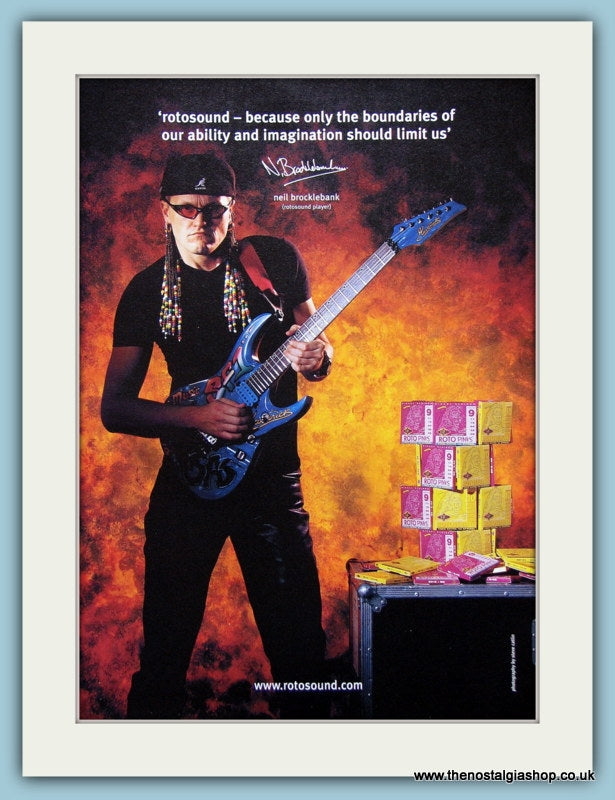 Rotosound Guitars Neil Brocklebank Original Advert 2002 (ref AD2678)
