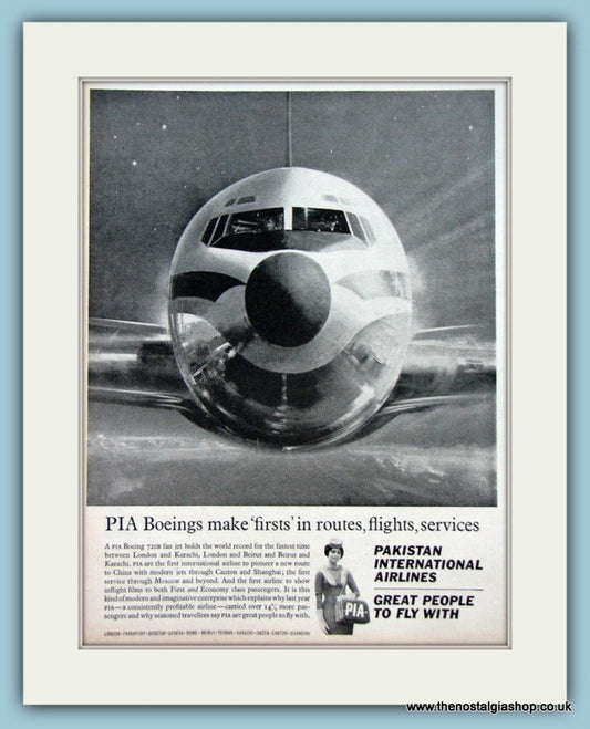 Pakistan International Airlines 1964. Original Advert (ref AD2113)