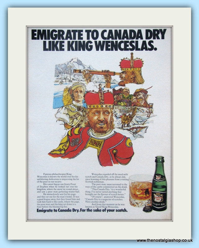 Canada Dry. Original Advert 1973 (ref AD4948)