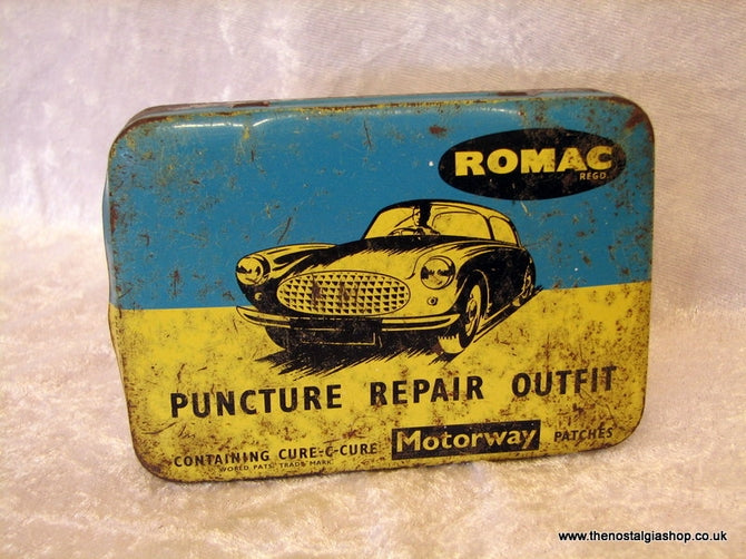 Romac Puncture Repair Tin 1960's (ref nos026)