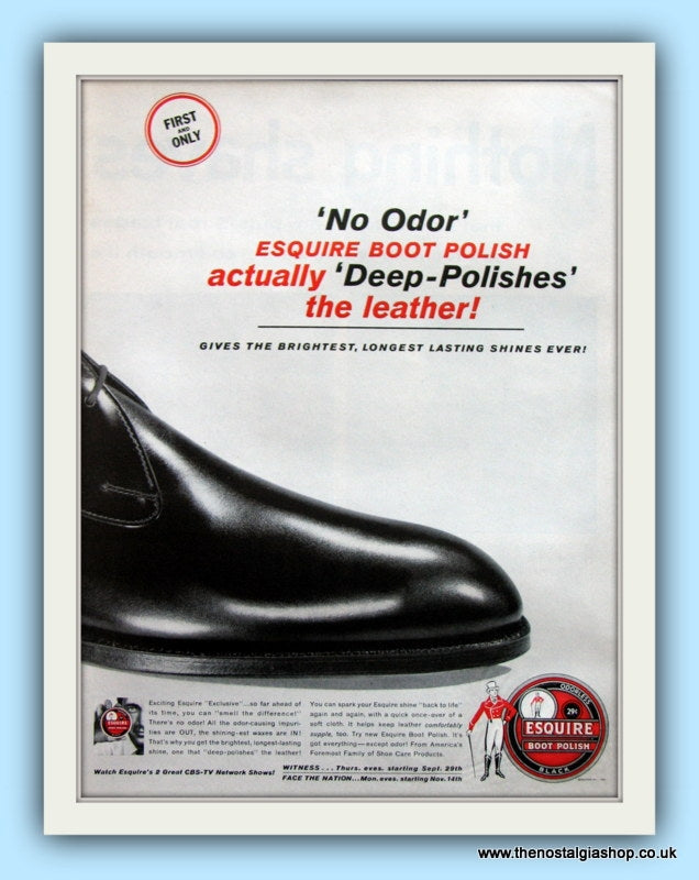 Esquire Boot Polish. Original Advert 1960 (ref AD8115)