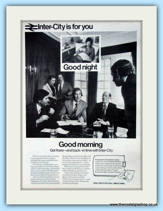 Inter-City Travel Original Advert 1973 (ref AD6536)