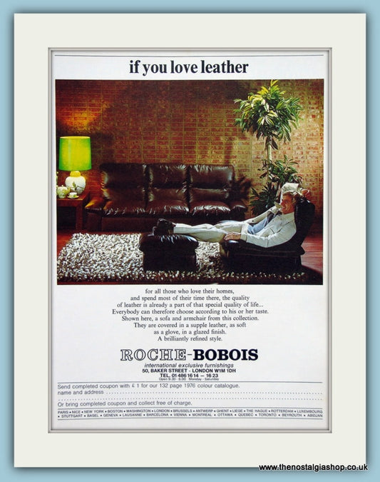 Roche-Bobois Furnishings Original Advert 1976 (ref AD2443)