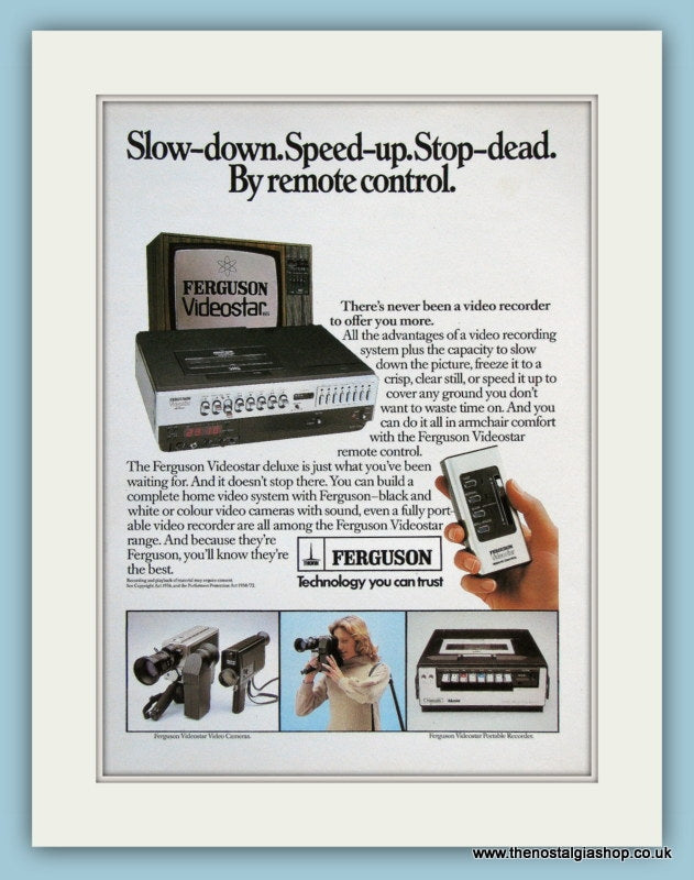 Ferguson Videostar Original Advert 1979 (ref AD3007)