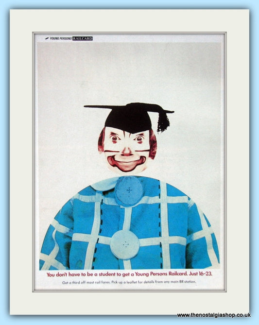 Young Persons Railcard Set Of 3 Original Adverts 1991 (ref AD6560)