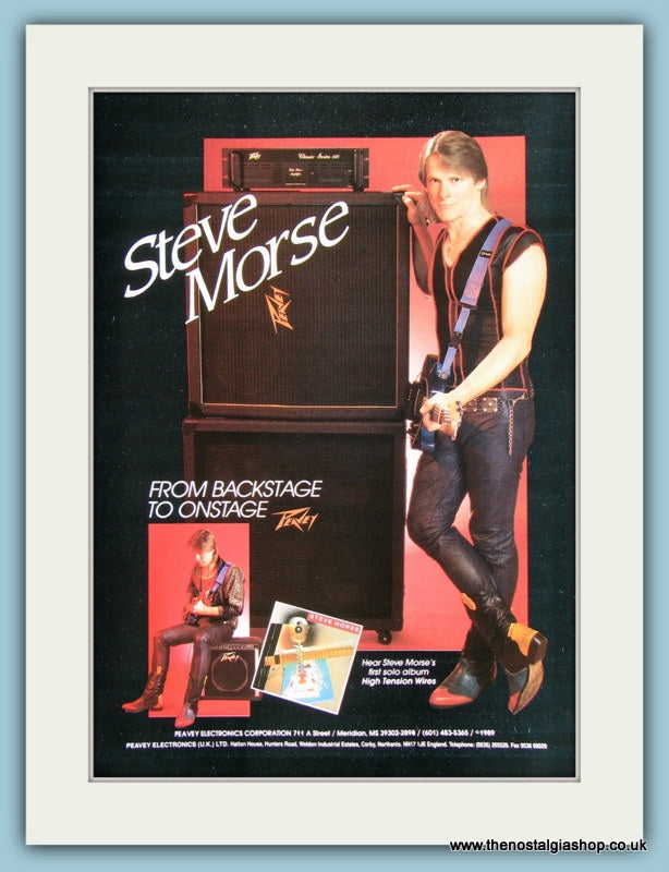 Peavey Amps, Steve Morse. Original Advert 1990 (ref AD2194)