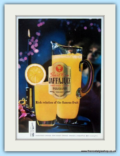 Gold Cup Jaffa Juce. Set of 2 Original Adverts 1963 (ref AD4814)
