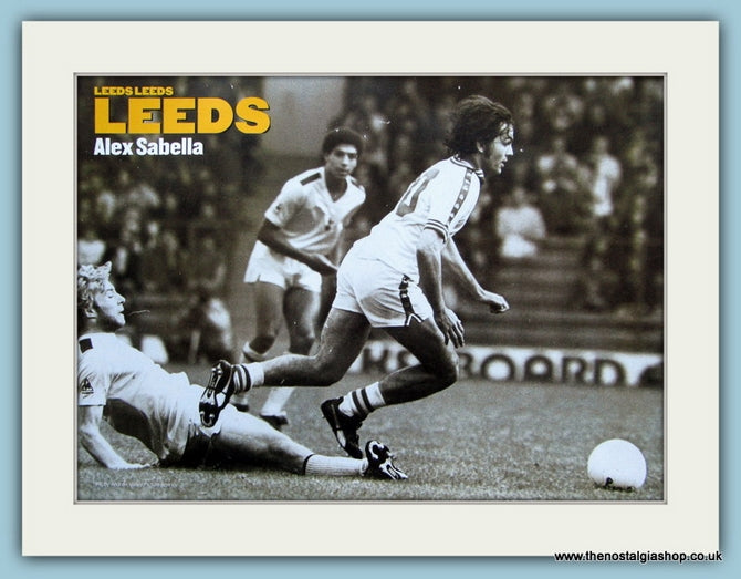 Leeds United Alex Sabella, Mounted Print 2000 (ref AD4052)