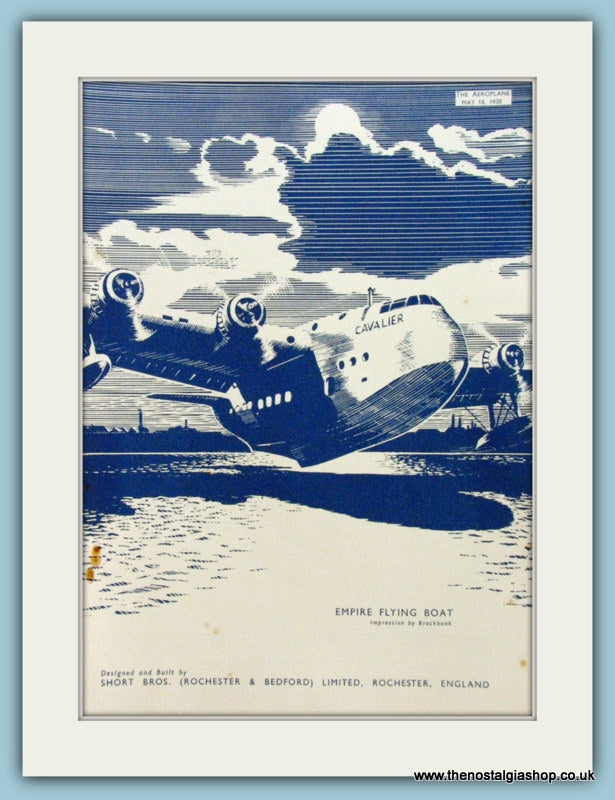 Empire Flying Boat. Original Advert 1938 (ref AD4201)
