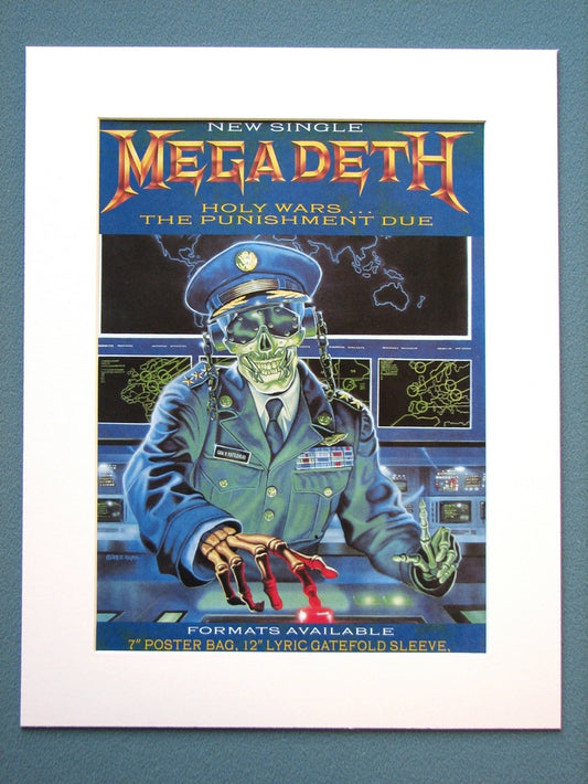 Megadeth Holy Wars.1990 Original Advert (ref AD874)