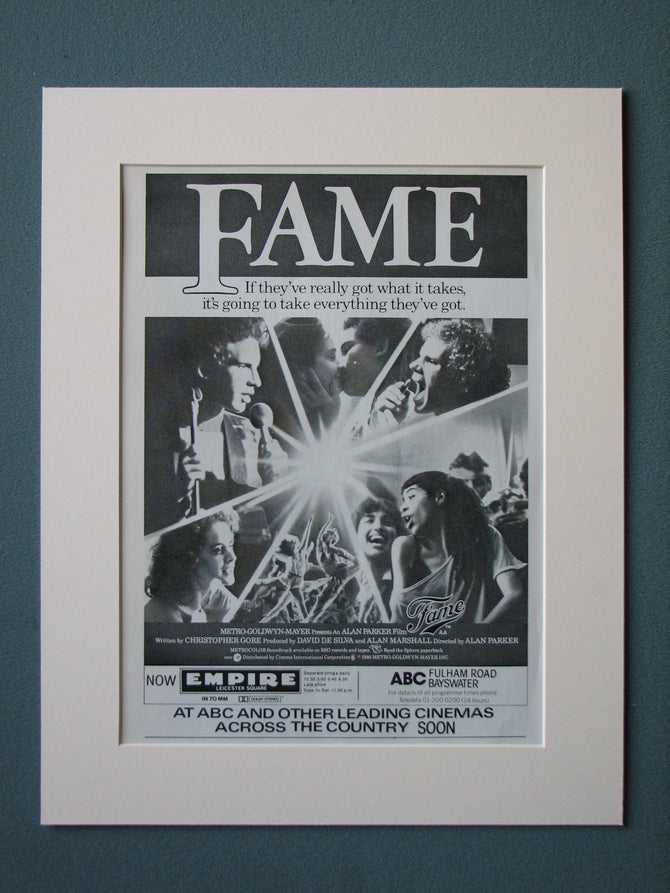 Fame  1980 Original advert (ref AD444)