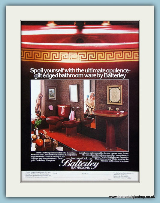 Balterley Bathrooms Original Advert 1978 (ref AD2375)