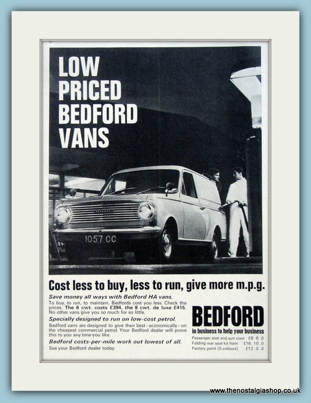 Bedford HA Vans Original Advert 1966 (ref AD2969)