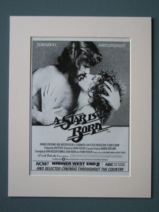 A Star Is Born Original Advert 1977 (ref AD515)