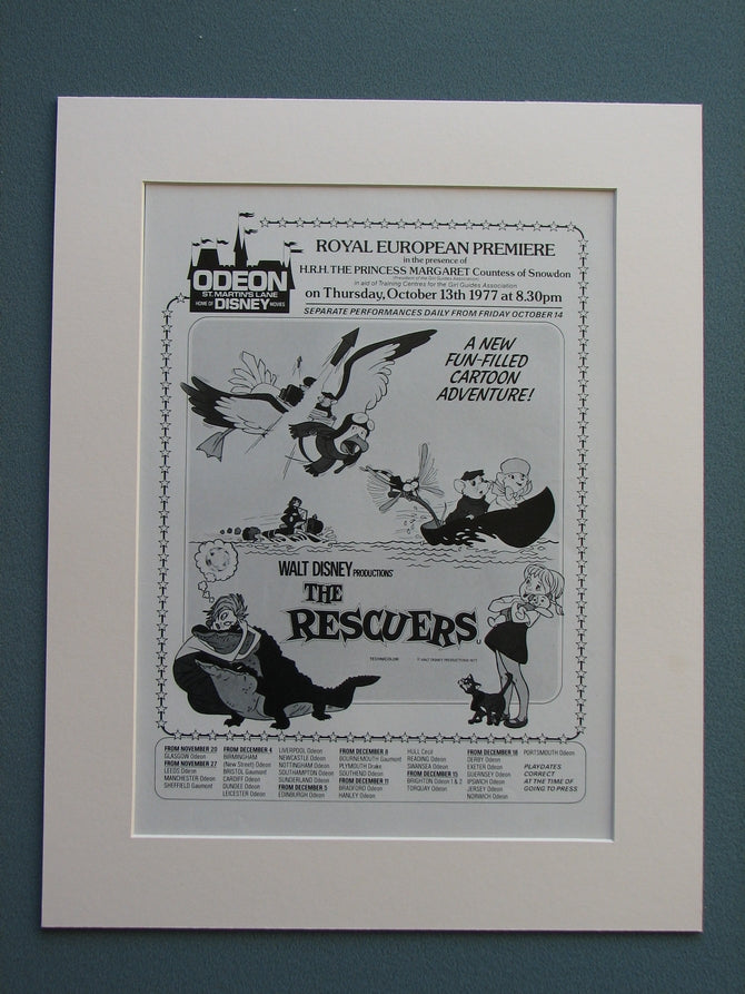 Rescuers (The) 1977 Original advert (ref AD661) – The Nostalgia Shop