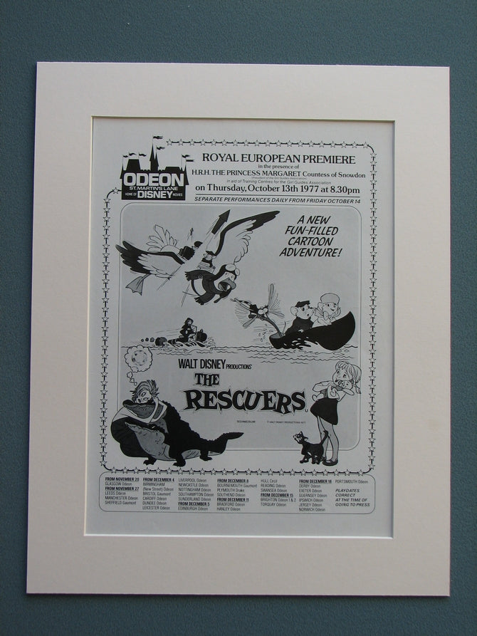 The Rescuers 1977 Original advert (ref AD661)