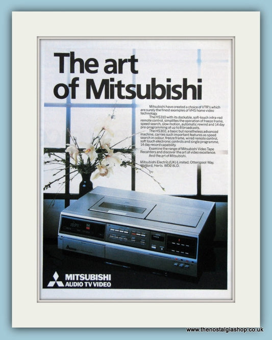 Mitsubishi TV Video Original Advert 1982 (ref AD3021)