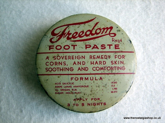 Freedom Foot Paste Tin. (ref Nos027)