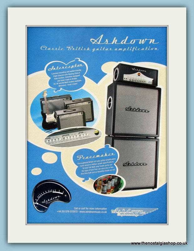 Ashdown Amps. Original Advert 2001 (ref AD2230)