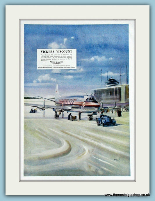 Vickers Viscount. Original Advert 1953 (ref AD4243)
