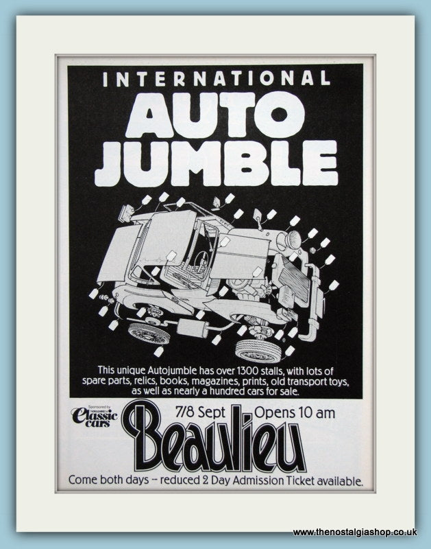 Beaulieu Autojumble Event 1985. Original Advert (ref AD1999)